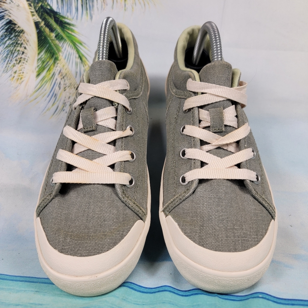 Teva Freewheel Washed‎ Canvas Green Low Top Sneakers Women's 7.5 - Picture 4 of 10